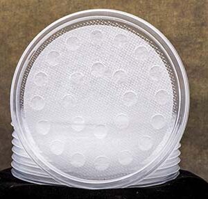 50 Pack Fabric-lined lids for fruit fly cultures